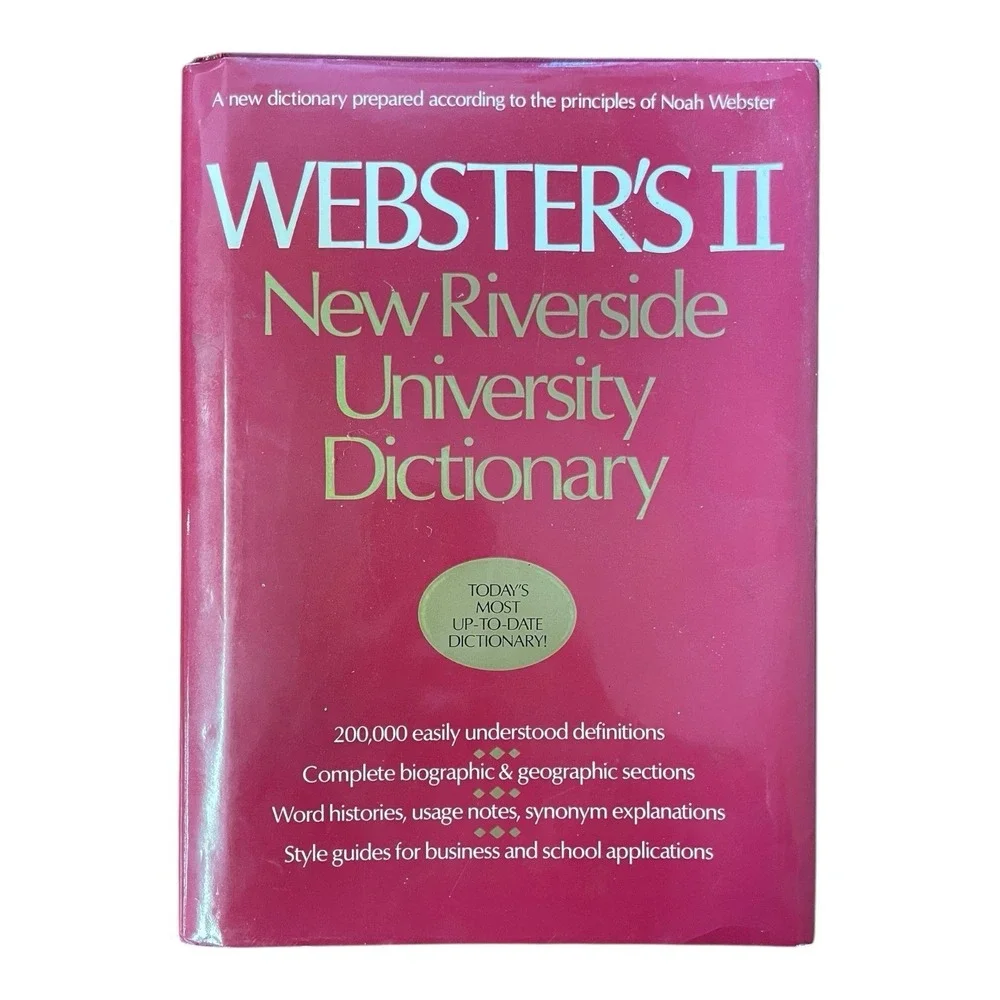 Webster's II New Riverside University Dictionary Hardcover